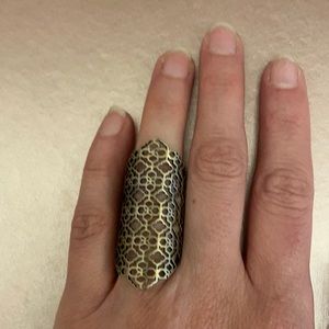 Kendra Scott Boone ring - antique gold! Adjustable